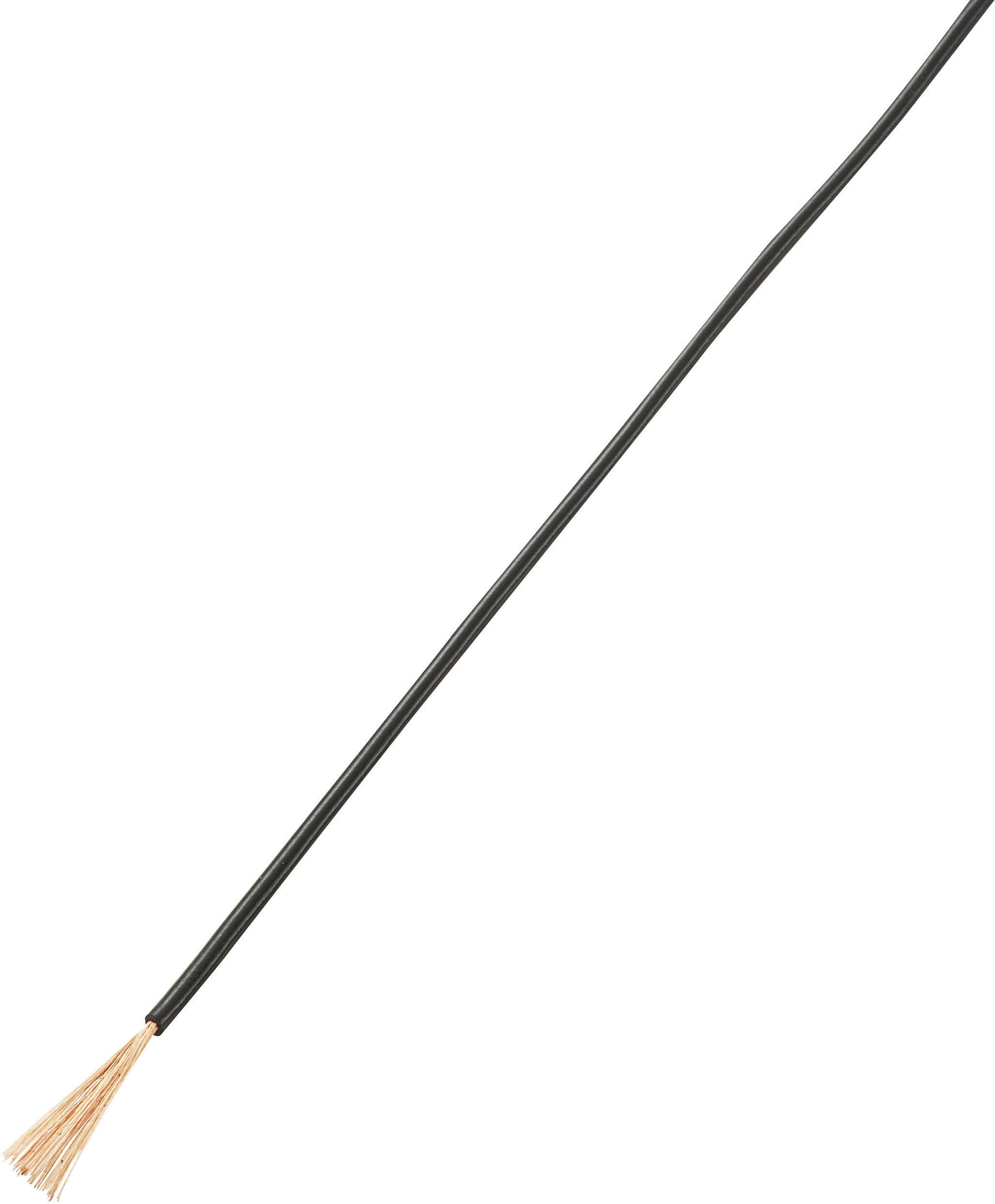 TRU COMPONENTS 1567774 Strand LiFY 1 x 0.05 mm² Black 25 m