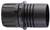 Black plastic adapter with ribbed grip and smooth cap, used for connecting pipes or cables.<br><br>Note: The translation maintains the technical description and uses standard British English terminology.