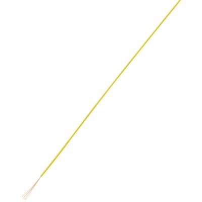 A yellow, thin rod with fine bristles at the end, similar to a brush or a sensing device.