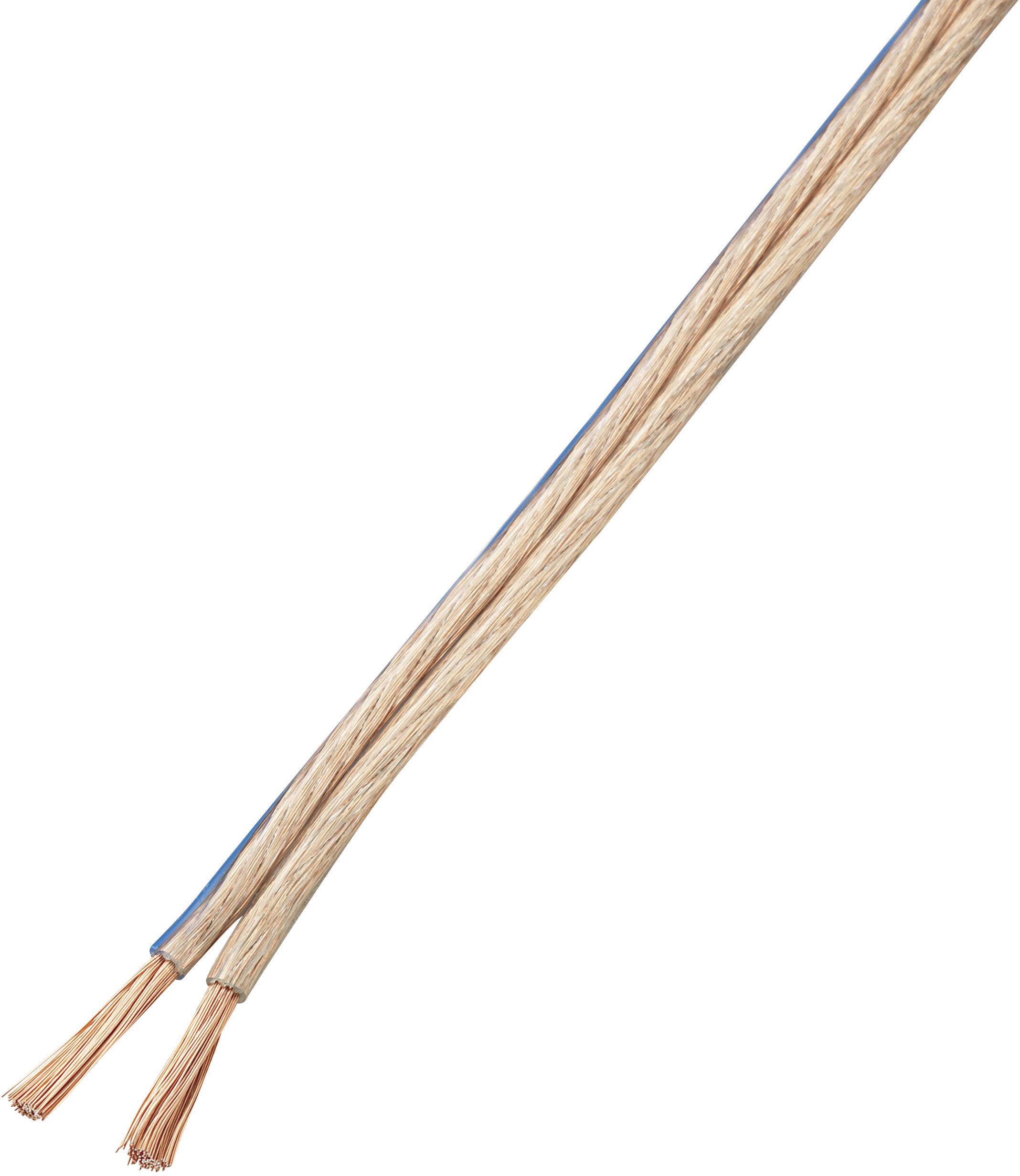 TRU COMPONENTS 1571459 Speaker cable 2 x 4 mm² Transparent 10 m