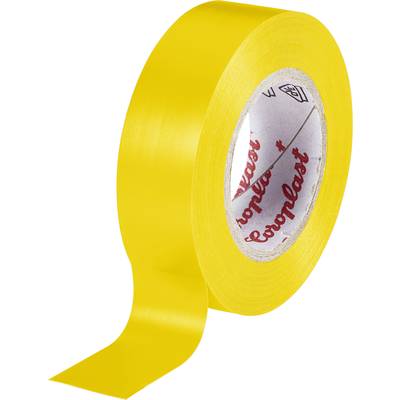 Coroplast 302 302-10-YE Electrical tape  Yellow (L x W) 10 m x 15 mm 1 pc(s)