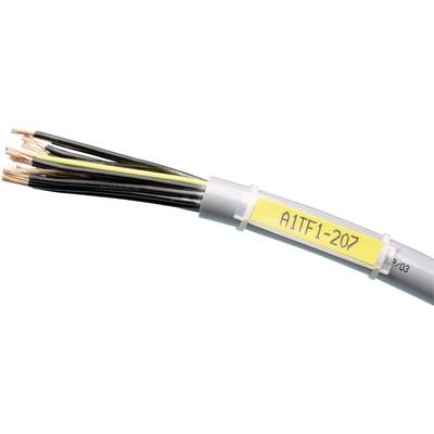 A multi-core cable with its ends coiled. The label reads 'A1TF1-207'. The image illustrates cable labelling.
