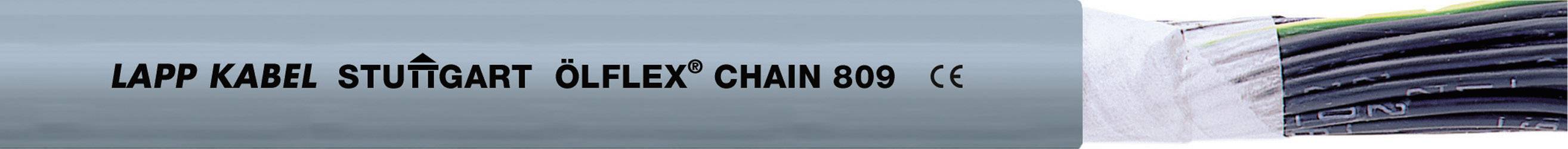 LAPP 1026716/1 Drag chain cable ÖLFLEX® CHAIN 809 2 x 1 mm² Grey Sold per metre