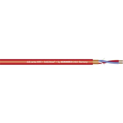 Sommer Cable 200-0053 Microphone cable  2 x 0.34 mm² Red Sold per metre