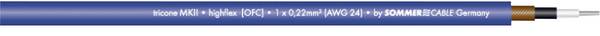 Sommer Cable 300-0022 Instrument lead  1 x 0.22 mm² + 1 x 0.22 mm² Blue Sold per metre