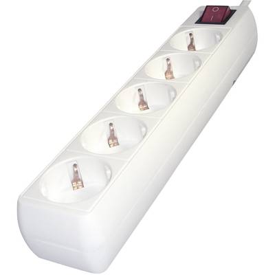 Image of Gembird SPG4-C-6 Surge protection power strip 5x White PG connector 1 pc(s)