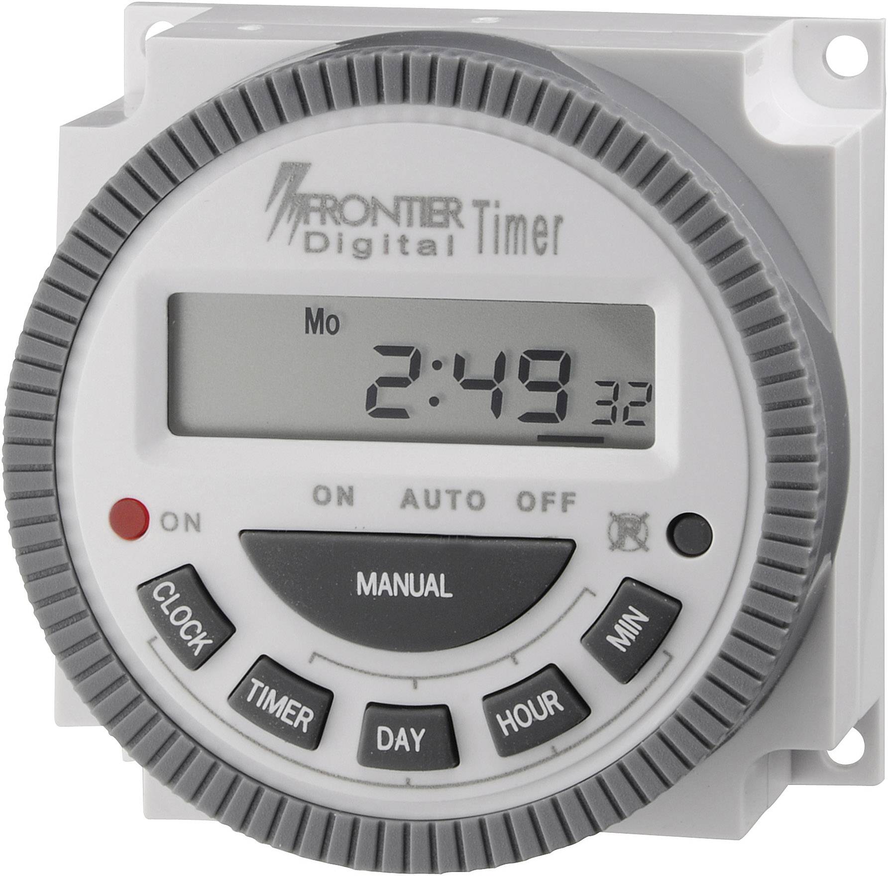 TM-619 Fronttafeleinbau-Zeitschaltuhr digital 230 V/AC 16 A/250 V 