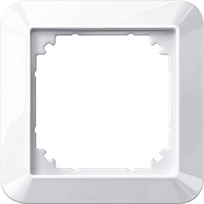 Merten 1x Frame  1-M, System M Polar white glossy 389119