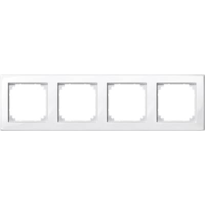 Merten 4x Frame  M-Smart Polar white glossy 478419