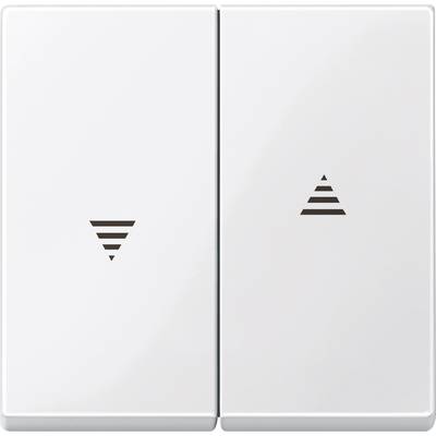 Merten  Cover Shutter switch System M, 1-M, M-Smart, M-Plan, M-Creativ Polar white glossy 432419