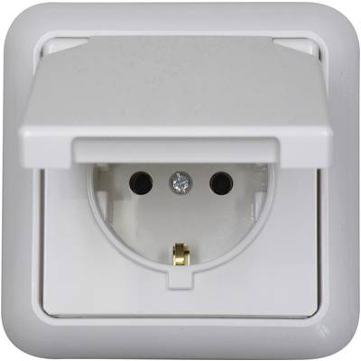 N & L 101803  Flush-mount socket   IP44 Ultra white