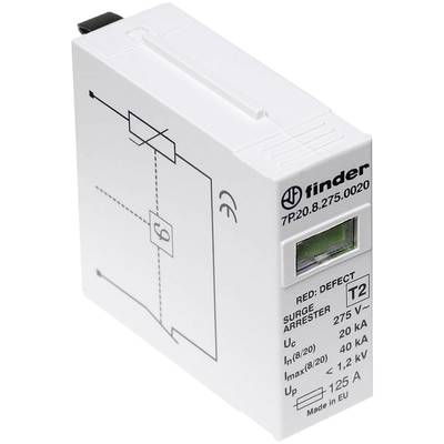 Finder 7P.20.8.275.0020 7P.20.8.275.0020 Surge arrester (plug-in)  Surge protection for: Switchboards 20 kA  1 pc(s)