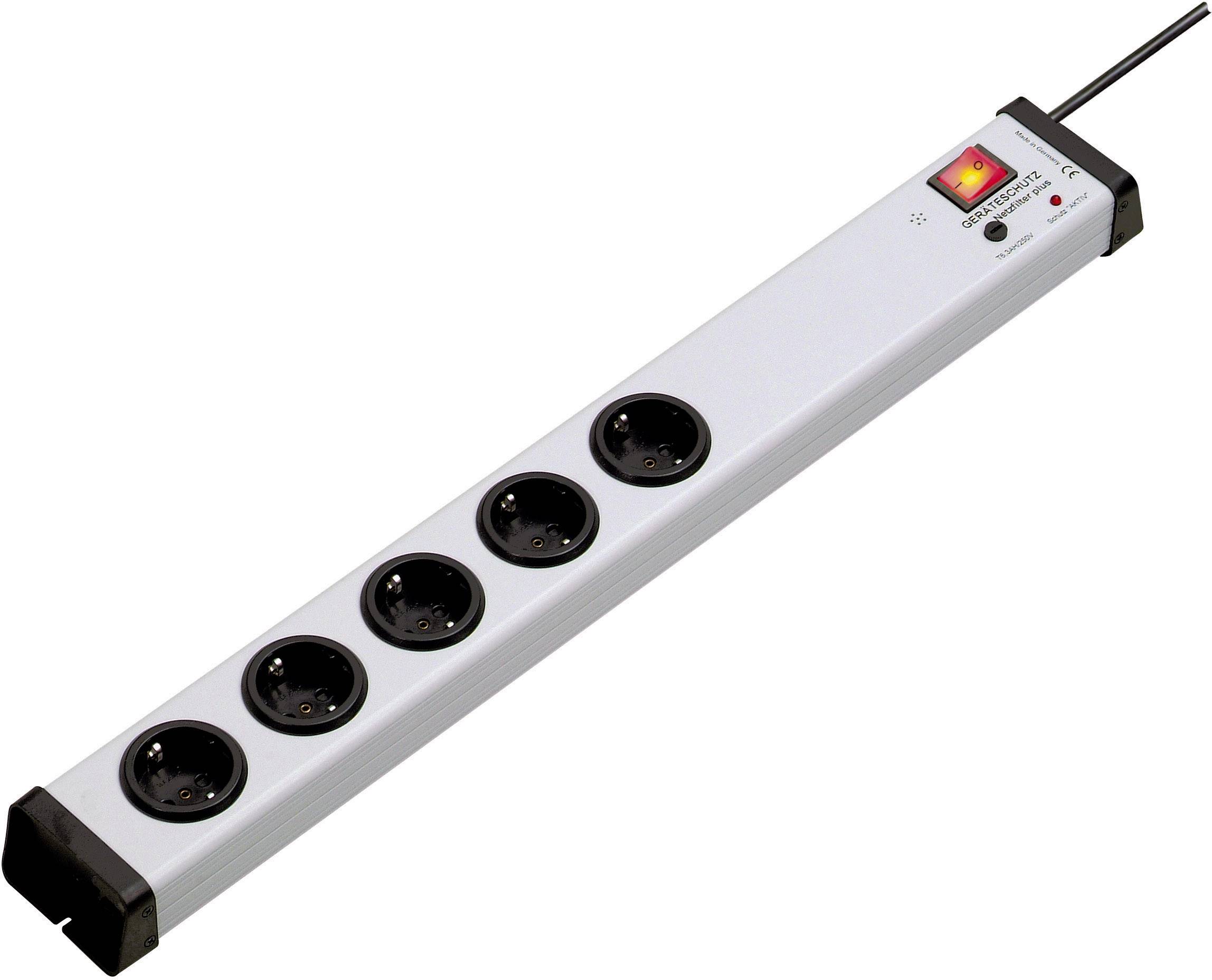 Image of Ehmann 0207x01053301 Surge protection power strip 5x Grey PG connector 1 pc(s)