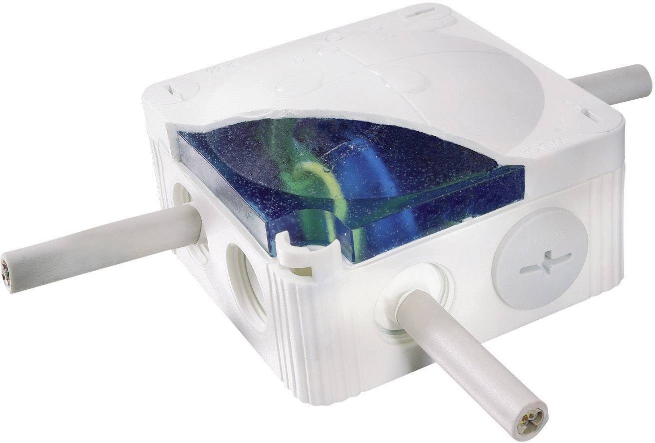 Image of Wiska 10060457 Junction box with casting (L x W x H) 85 x 85 x 51 mm Grey IP68 1 Set