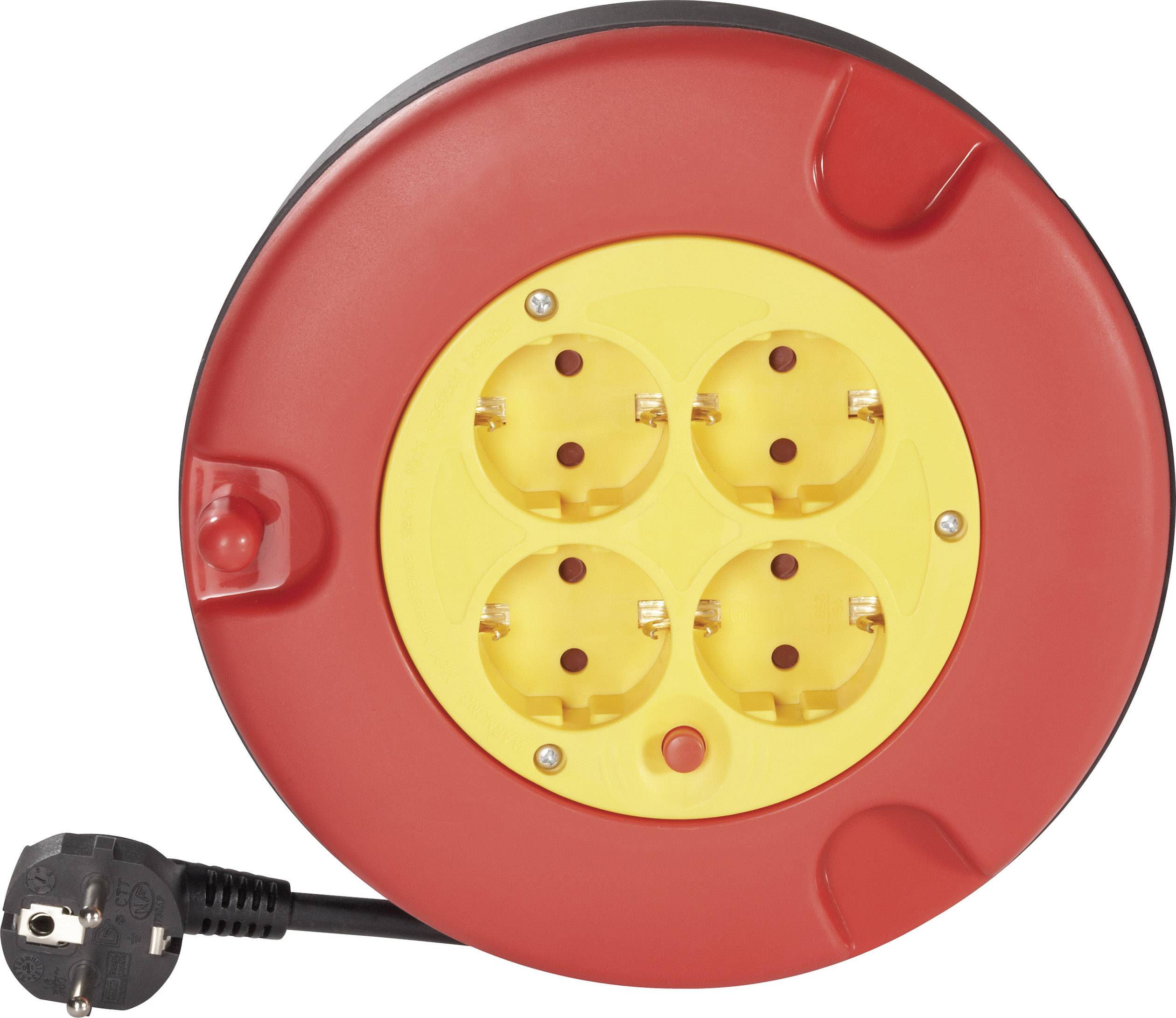 Basetech BT-1890359 Cable reel 5.00 m Black PG plug-0
