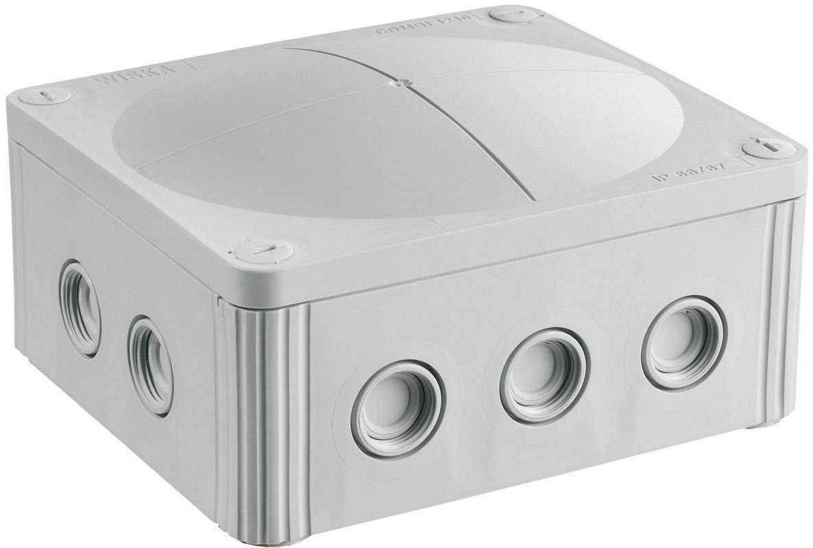 Wiska 10101459 Junction box (L x W x H) 160 x 140 x 81 mm Grey IP66/IP67 1 pc(s)