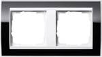Cover frame 2-way Event Clear Black