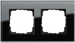 Cover frames 2-way Esprit Glass Black