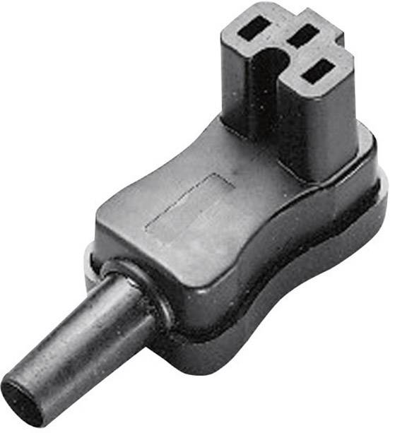 Martin Kaiser 793/sw Hot wire connector 793 Socket, right angle Total number of pins: 2 + PE 10 A Black 1 pc(s)
