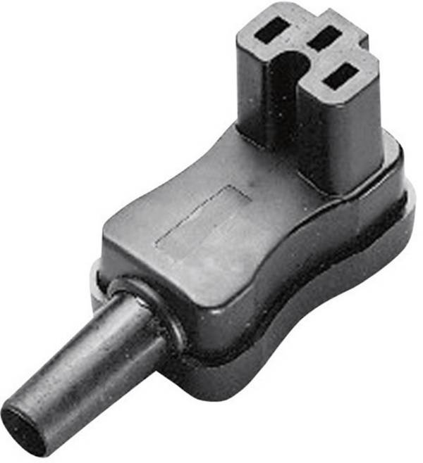 Martin Kaiser 793/sw Hot wire connector 793 Socket, right angle Total number of pins: 2 + PE 10 A Black 1 pc(s)