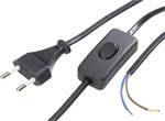 Euro power cable with intermediate switch