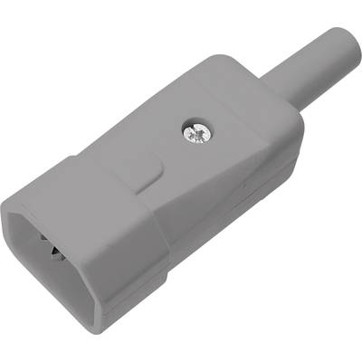 Kaiser 249/sw IEC connector 249 Plug, straight Total number of pins: 2 + PE 10 A Grey 1 pc(s) 