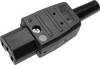 Martin Kaiser 783/sw Hot wire connector 783 Socket, straight Total number of pins: 2 + PE 10 A Black 1 pc(s)