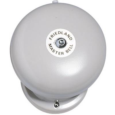 Grey-white bell with the inscription 'Friedland Master Bell'.
