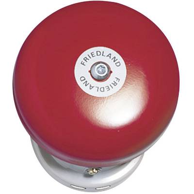 Red fire alarm with the brand name 'Friedland'.