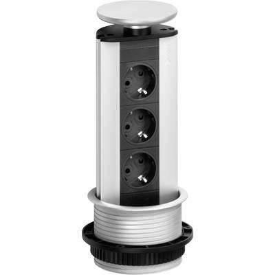 EVOline 93100313 Socket tower 3x Black, Silver PG connector 1 pc(s)