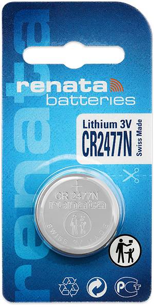 Renata Button cell CR 2477N 3 V 1 pc(s) 950 mAh Lithium