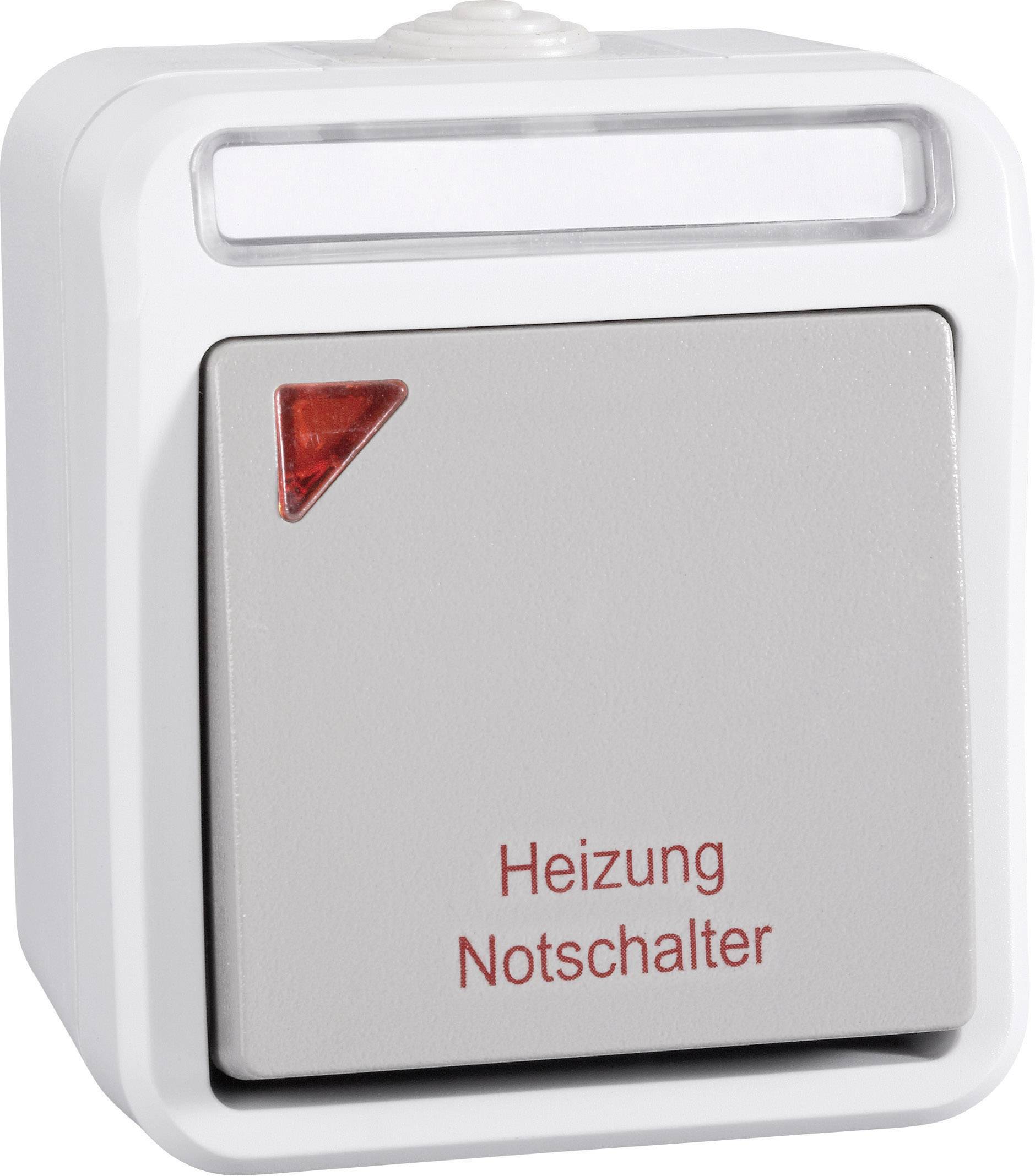 Peranova 102451 Wet room switch product range Heating system emergency switch Pera Light grey, Dark grey 1 pc(s)-0