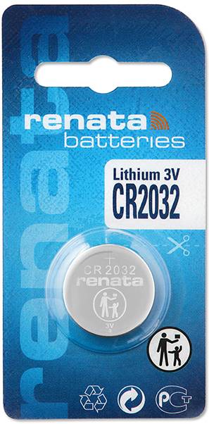 Renata Button cell CR 2032 3 V 1 pc(s) 225 mAh Lithium