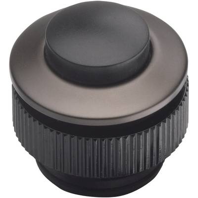 Grothe 62013 Bell button  1x Anthracite, Black 12 V/1,5 A