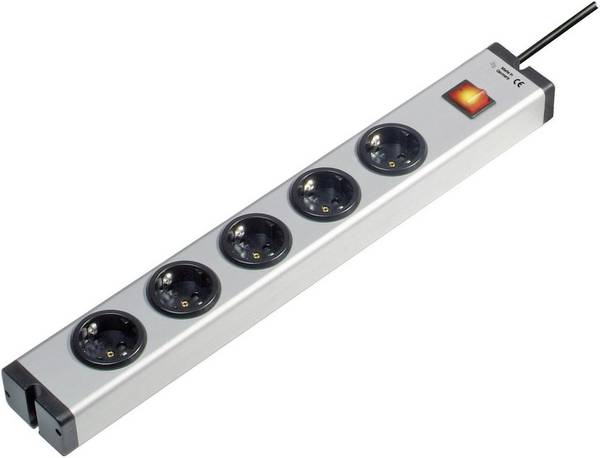 Ehmann 0601x00052031 Power strip (+ switch) 5x Aluminium PG connector 1 pc(s)