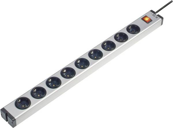 Ehmann 0601x00092031 Power strip (+ switch) 9x Aluminium PG connector 1 pc(s)