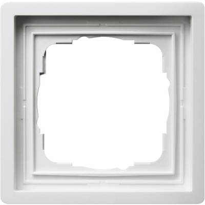 GIRA 1x Frame  Planar switch Pure white 0211112