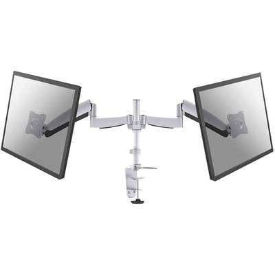 Neomounts FPMA-D950D 2x Monitor desk mount 25,4 cm (10") - 68,6 cm (27") Silver Tiltable, Swivelling, Swivelling