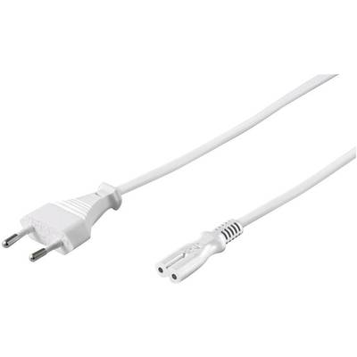 Goobay 83187 Current Mains cable  White 3.00 m 