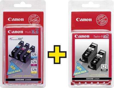 Canon Ink PGI-525 / CLI-526 Original Set Black, Cyan, Yellow 4529B010, 4541B009 Ink | Conrad.com