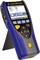 A handy network testing device with a screen, buttons, and connection options, used for checking network connections.