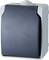 A grey wall switch with a black cover, mounted in a rectangular enclosure, suitable for outdoor use.