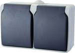 2-way earthing contact socket-outlet, horizontal