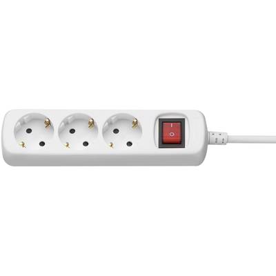 GAO DY-03-K Power strip (+ switch) 3x White PG connector 1 pc(s)