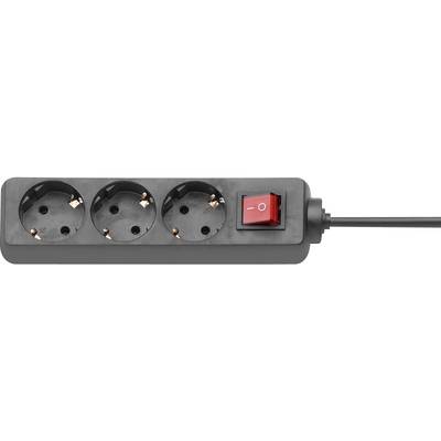 GAO 7130 Power strip (+ switch) 3x Black PG connector 1 pc(s)