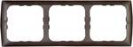Cover frame 3-way BROWN