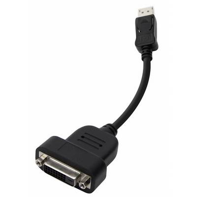 club3D CAC-1052 DisplayPort / DVI Adapter [1x DisplayPort plug - 1x DVI socket 25-pin] Black  20.00 cm