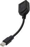 Club 3D Mini DisplayPort to DisplayPort Adapter cable, Passive, 20cm
