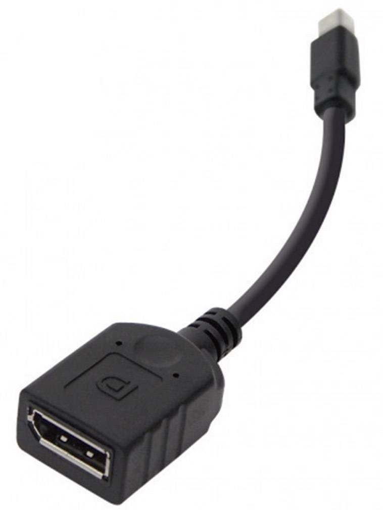 club3D CAC-1110 DisplayPort Adapter [1x Mini DisplayPort plug - 1x DisplayPort socket] Black 20.00 cm-2