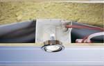 Installation casing for low-voltage halogen Downlights